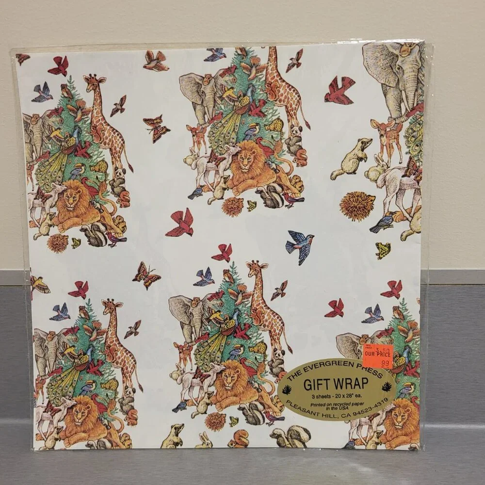 VTG Lot of Wrap Paper Current Hallmark American Greetings Flat Sheet Wrap Paper